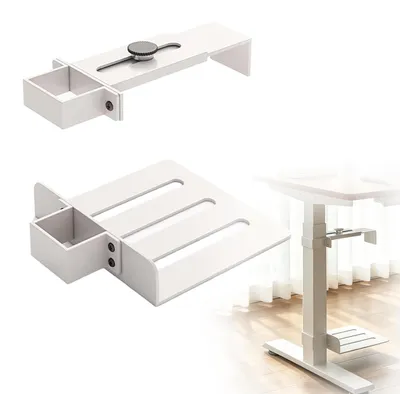 Imagen del producto de Soporte para ordenador debajo del escritorio, sin necesidad de taladrar. Soporte ajustable para computadoras de hasta 18 kg