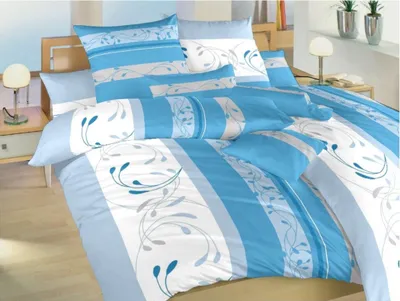 Immagine prodotto di Biancheria da letto in raso Bluemoon blu 140x200, 70x90 cm