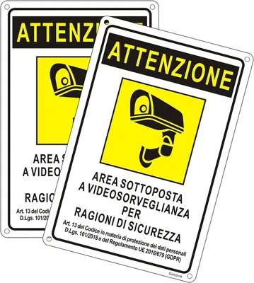Image de Panneau de surveillance vidéo réfléchissant, dimensions 30x20 cm, pour les maisons et les entreprises