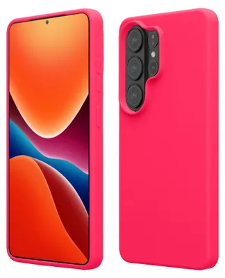 Produktbild von kwmobile Handyhülle für Samsung Galaxy S26 Ultra Hülle - Case Silikon - Kabelloses Laden - Schutzhülle Cover in Neon Pink