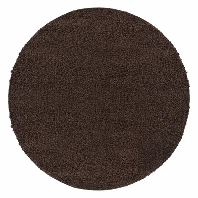 Immagine prodotto di Teppium Tappeto a Pelo Alto Shaggy Unito Moderno Morbido Soffice per Soggiorno Qualità Top Prezzo Vantaggioso, Dimensioni: 80 cm rotondo