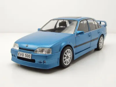 Produktbild von Whitebox 124138 Opel Omega Evolution 500 1991 blau metallic 1:24
