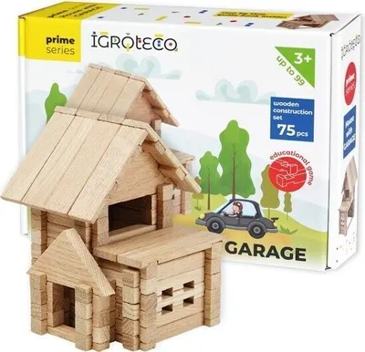 Obrázok produktu pre Igroteco „Dom s garážou“ – Vyrobené na Ukrajine – 136 ks – Vzdelávacie