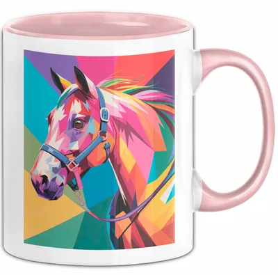 Produktbild von Pferde Tierliebhaber Tasse Geschenk Lustige Geschenkidee Spruch (Rosa)