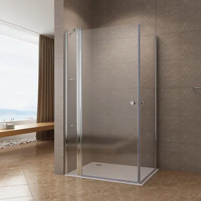Produktbild von AQUALAVOS Duschkabine 100x90cm mit NANO Beschichtung Duschablage Heb-/Senk-Technik