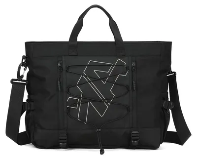 Immagine prodotto di Aoking, borsa a tracolla unisex, grigia e nera, con tracolla regolabile