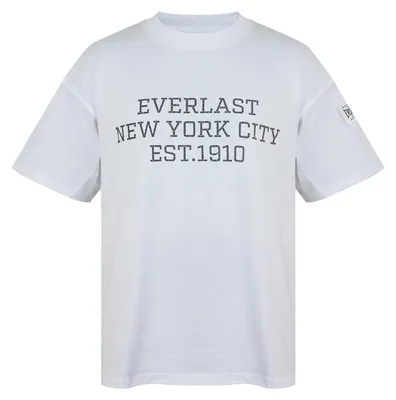 Productafbeelding van Everlast - T-shirt voor dames, model Boyfriend, losvallende pasvorm, artikelnummer GT19518 (XL) (wit)