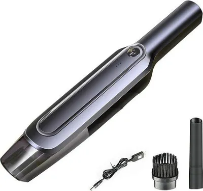 Obrázok produktu pre Ručný vysávač, 2 v 1, do auta a do domácnosti, vysávanie, na mokré aj suché, silný sací výkon, napájaný z batérie.