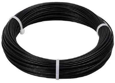 Produktbild von Schwarzes flexibles Metallkabel 2mm PVC