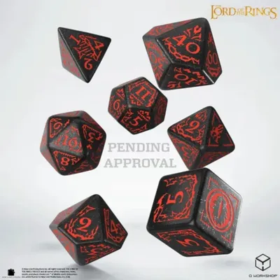 Immagine prodotto di Dadi di "Il Signore degli Anelli" - Mordor (set da 7 pezzi)
