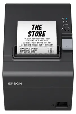 Productafbeelding van Epson TM-T20III (011A0): USB + Seriële poort, PS, Zwart, UK, Directe thermische printer, POS-printer, 203 x 203 DPI, 250 mm/s, 250 mm/s, 22,6 tekens per inch