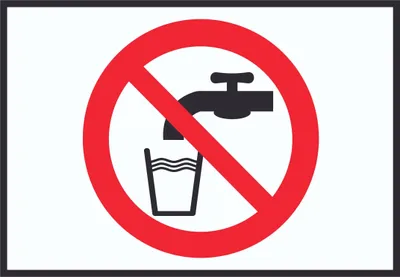 Produktbild von Kein Trinkwasser Symbol Schild Nicht Trinken A4 Rückseite selbstklebend
