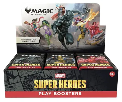Produktbild von Magic The Gathering Marvel Super Heroes Play Booster Display Englisch