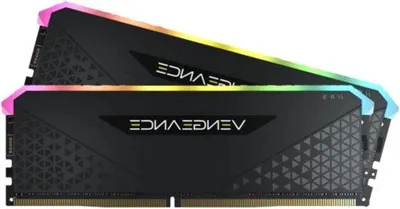Zdjęcie produktu dla 16 GB (2x8 GB) pamięci DDR4 3200 (PC4-25600) C16 do komputerów stacjonarnych, czarna – moduł pamięci RGB