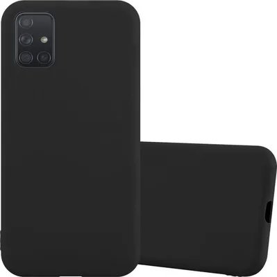Produktbild von Cadorabo Hülle für Samsung Galaxy A51 4G / M40s Schutzhülle in Schwarz Handyhülle TPU Silikon Etui Case Cover