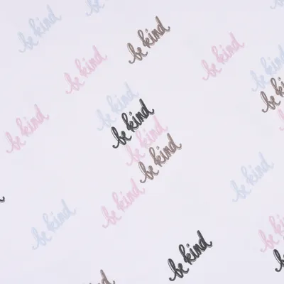 Produktbild von Lillestoff Bio Jersey Freundliche Welt be kind beige blau rosa 1,5m
