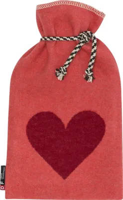 Produktbild von David Fussenegger Wärmflasche Silvretta 'Herz' 2L 21 x 38 cm Rot