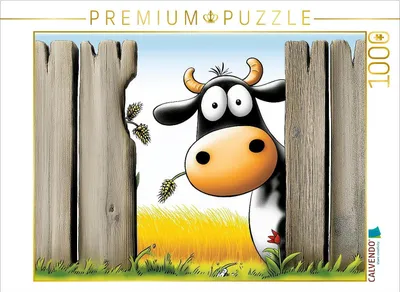 Produktbild von CALVENDO Puzzle Ausbrecherkuh | 1000 Teile Lege-Größe 64x48cm Foto-Puzzle für glückliche Stunden