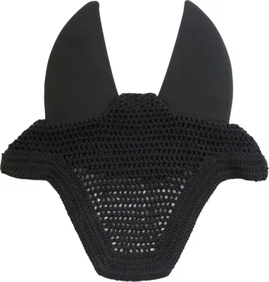 Produktbild von Kentucky Horsewear Fliegenmütze Wellington Soundless Fliegenhaube Schwarz Full