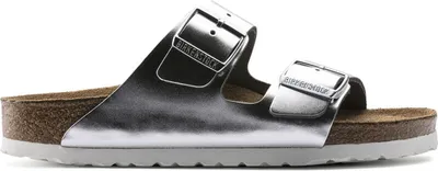 Image de Birkenstock Pantoufles femme 1005961 Couleur : Argent Taille : 40