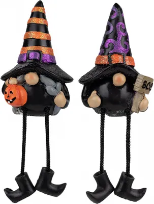 Produktbild von Halloween Deko Zwerg Kantenhocker aus Kunststein 11cm 1 Stück