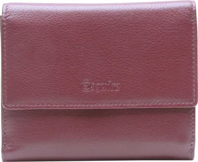 Image de Esquire Cuir porte-monnaie Viktoria Wallet With Flap Bordeaux rouge foncé