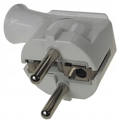 Produktbild von Elgotech Winkelstecker mit Erdung 16 A weiß
