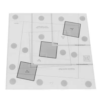 Produktbild von Log Cabin Quilt Lineal, transparentes Acryl-Quiltlineal, Log Cabin Trim Tool