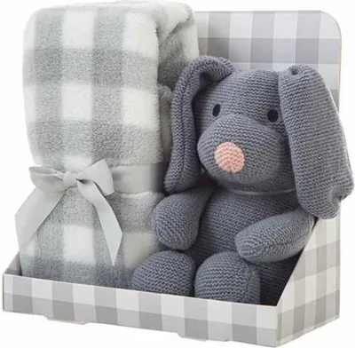 Image de Peluche grise 90 x 75 cm
