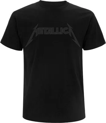 Produktbild von Metallica T-Shirt Herren Black On Black Classic Logo schwarz M