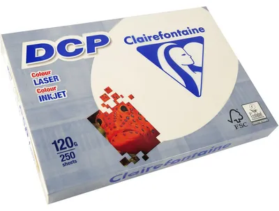 Image de Papier copie DCP, DIN A4, 120 g/m², pour impression en quadrichromie, satiné, ivoire, paquet de 250 feuilles