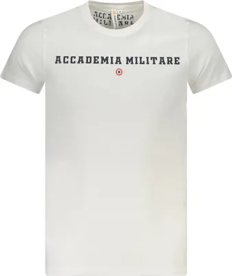 Produktbild von Weißes Herren-T-Shirt mit Rundhals und Kontrast-Logo-Druck