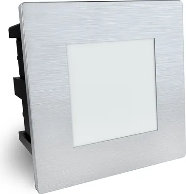 Produktbild von SSC-LUXon LED Treppenleuchte Piko-SQ Edelstahl gebürstet - Licht für Stufen & Absätze im Außenbereich IP65 230V 1,5W warmweiß