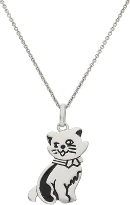 Produktbild von Katzen Anhänger Silber 925 für Mädchen JL10-02-3653 JuwelmaLux