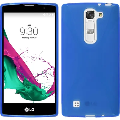 Produktbild von PhoneNatic Case kompatibel mit LG G4c - blau Silikon Hülle X-Style + 2 Schutzfolien