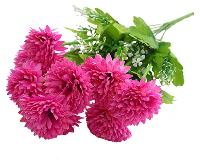 Produktbild von Künstlicher Chrysanthemenstrauß, UV-beständig, realistische Kunstseidenblumen, Dekoration für Hochzeiten, Partys, drinnen und draußen, Garten