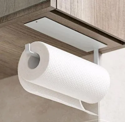 Produktbild von Biurotop Universeller Küchenrollenhalter Schwarz Ohne Bohren