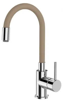 Obrázok produktu pre Drezová batéria stojanková YOUNG BEIGE s béžovým flexibilným ramenom