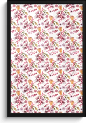 Produktbild von MuchoWow® MuchoWow® Gerahmtes Poster Blumen - Blüte - Farben 40x60 cm - Poster mit zchwarzem Bilderrahmen - Papierdruck - Wandbilder