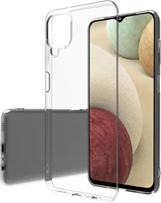 Obrázok produktu pre cofi1453® Silikónové puzdro Basic kompatibilné s puzdrom Samsung Galaxy A12 (A125F) TPU Soft Mobile Phone Cover Protection Transparent