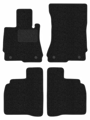 Productafbeelding van Velours automatten voor Mercedes W221 2005-2013 (sedan) – 4-delig, antraciet, op maat – Wielganizator ANTHRA
