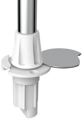 Productafbeelding van Verstelbare uitschuifstang RVS met basis, 100 cm - Osculati 11.163.18