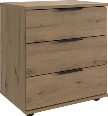 Produktbild von Nachtschrank 1 Stück ca. 52x58x38 cm Artisan-Eiche-Nachbildung