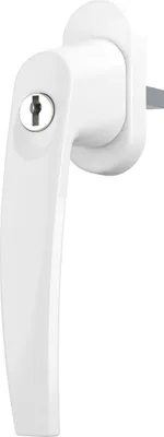 Produktbild von Fenstergriff Rasterolive abschliessbar Kinderschutz Fensterklinke Weiß RAL9016