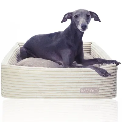 Produktbild von DOTTY Hundesofa CUBE Hundebett Hundekissen Tierbett Katzenbett Hundekorb Schlafplatz Größe S (42 x 42 cm)
