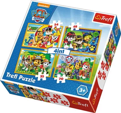 Produktbild von Trefl Puzzle 4in1 - Paw Patrol - Immer Pünktlich