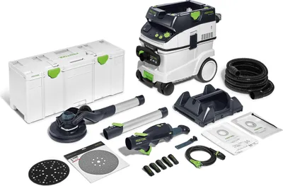 Immagine prodotto di FESTOOL PLANEX LHS 2 225 EQI-Plus levigatrice a collo lungo con luce LED + aspiratore mobile CTL 36 E AC + WHC