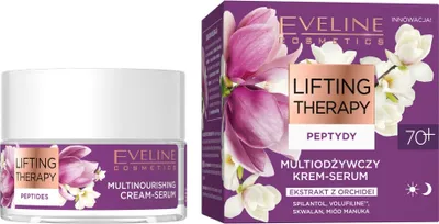 Zdjęcie produktu dla Eveline Lifting Therapy 70+ Peptydowy Krem-Serum Przeciwzmarszczkowy 50 Ml