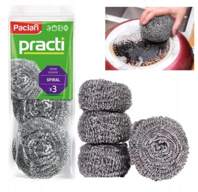 Produktbild von Practi Küchenschwamm – Spiralförmiger Scheuerschwamm, 3 Stück