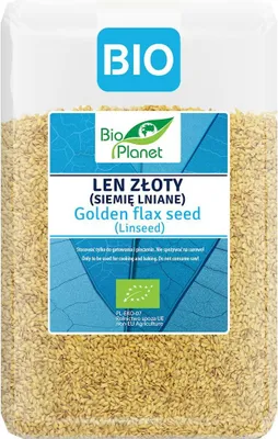 LEN ZŁOTY (SIEMIĘ LNIANE) BIO 2 kg - BIO PLANET